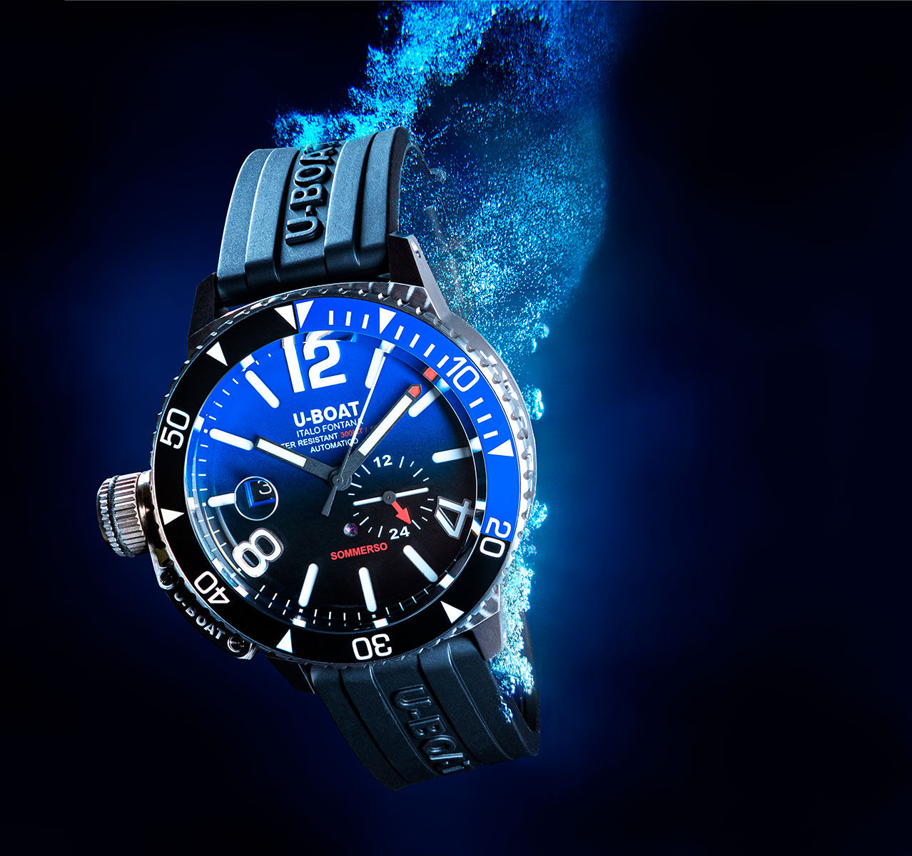 U-BOAT Sommerso Ceramic Blue 9519