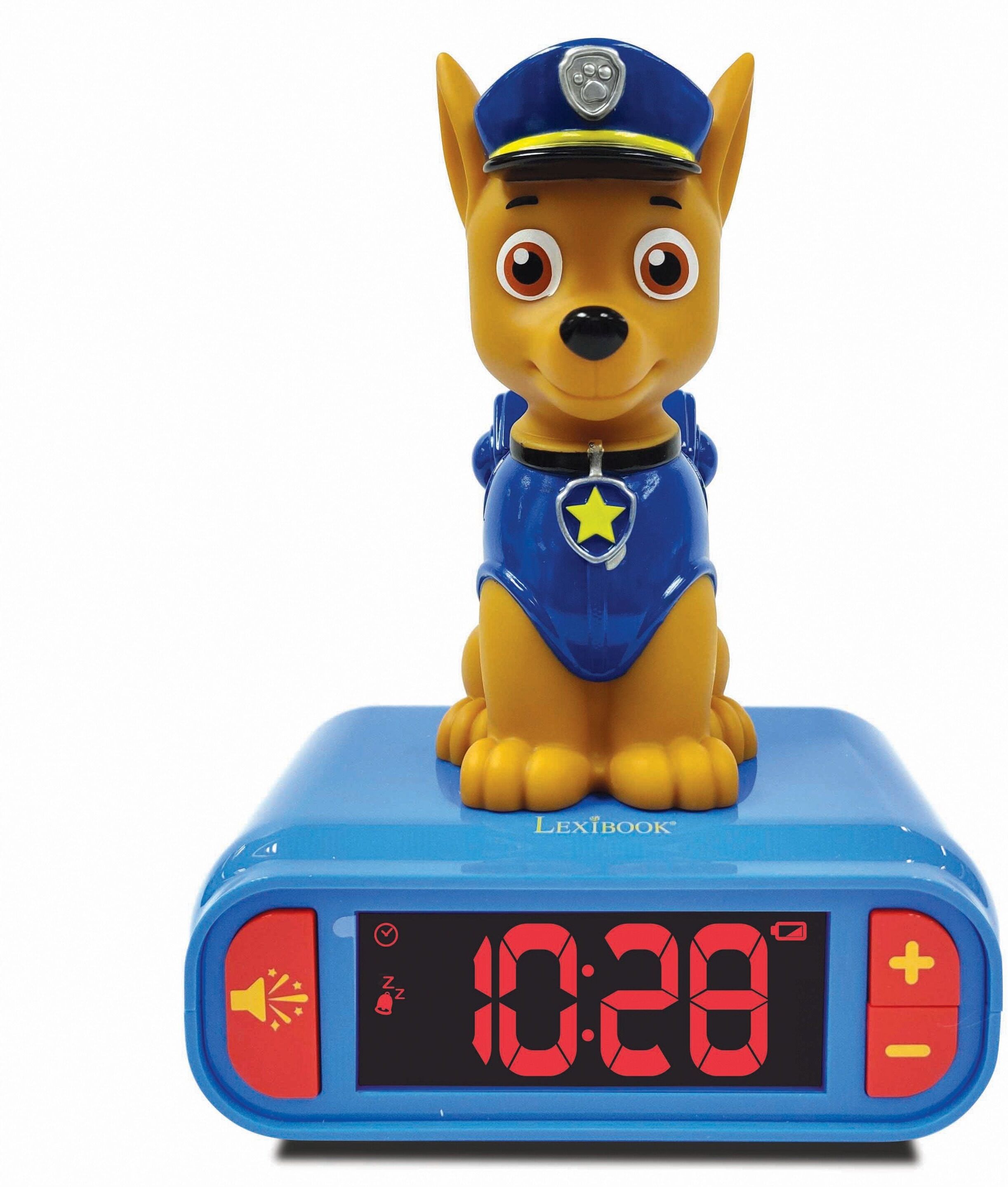 Lexibook Paw Patrol Chase Night Light Alarm Clock with Sounds for Babies