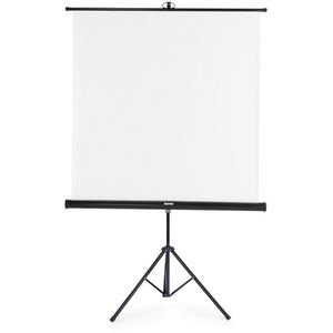 Hama Beamer-Leinwand 00021575, 70 Zoll, 125 x 125 cm, Format 1:1, Stativleinwand