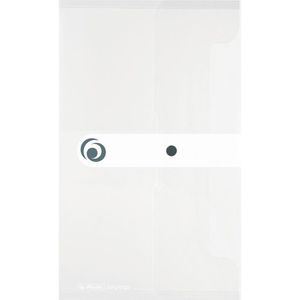Herlitz Dokumententasche 11207081, easy orga to go, DIN lang, aus Kunststoff transparent für 200 Blatt
