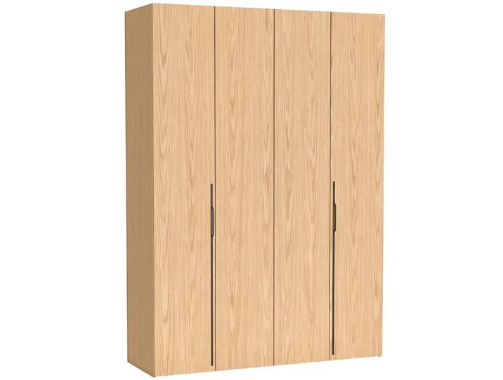 Zweittüriger Schrank Bari mit drei Schubladen, 170 cm, Eiche