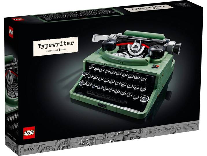 LEGO® Ideas 21327 Schreibmaschine Konstruktionsspielsteine, (2079 Teile)
