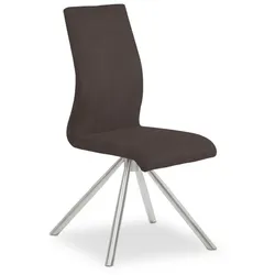 2er-Set Stuhl Milano Mikrofaser Braun