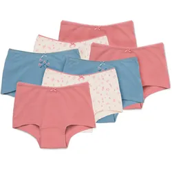 Tchibo - 7 Mädchen-Pantys - Mädchen - Gr. 98/104 - dunkelrosa/print