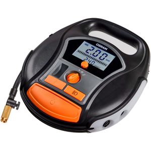 OSRAM Luftpumpe TYREinflate 6000, elektrisch, mit Akku, 12V, mit 10 Ventil-Adaptern, 5,5 bar / 80 psi