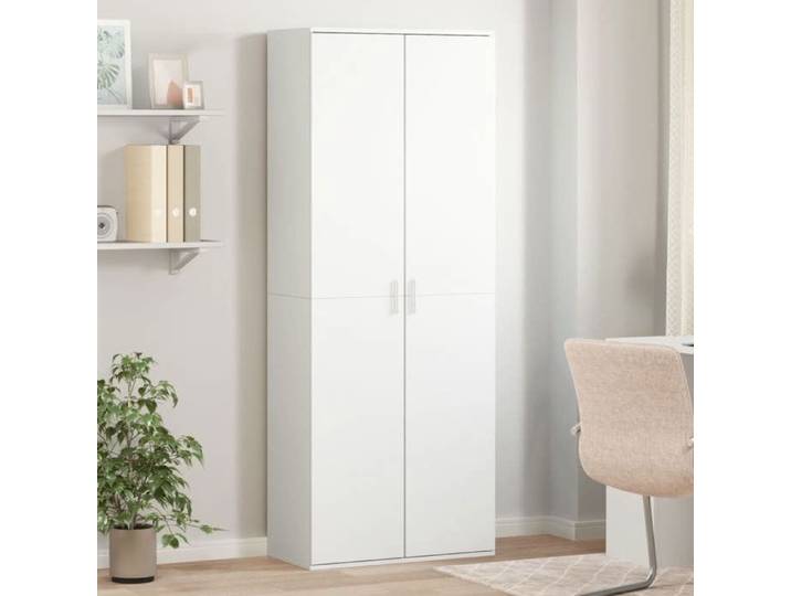 Blanc Armoire haut/Vitrine haut - armoire console meuble de rangement blanc 70 x 35 x 180cm - Bois d'ingénierie 2260522
