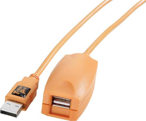 Tether Tools USB-Kabel USB 2.0 USB-A Stecker, USB-A Buchse 5.00 m Orange Aktiv mit Signalverstärkung CU1917