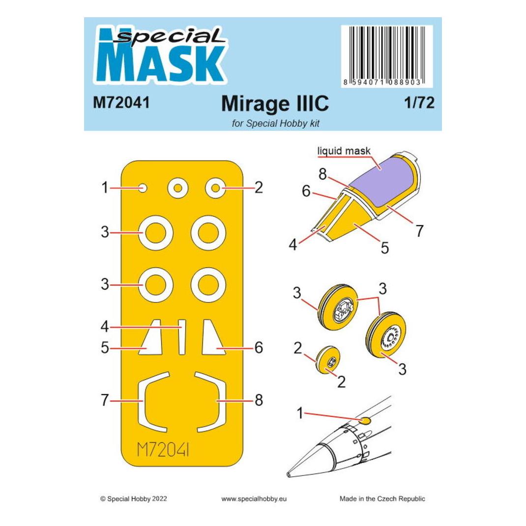 Special Hobby Mirage IIIC MASK (M72041)