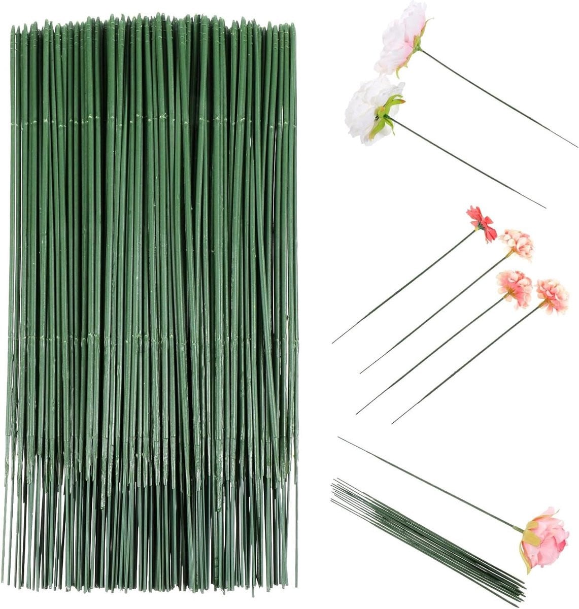Bloemstengeldraad Groen - Flexibele en Vormvaste Kunstbloemstelen voor Bloemarrangementen - 20 cm