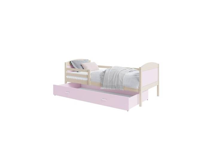 Lit Enfant Matys 80x160 tiroir Pin - rose