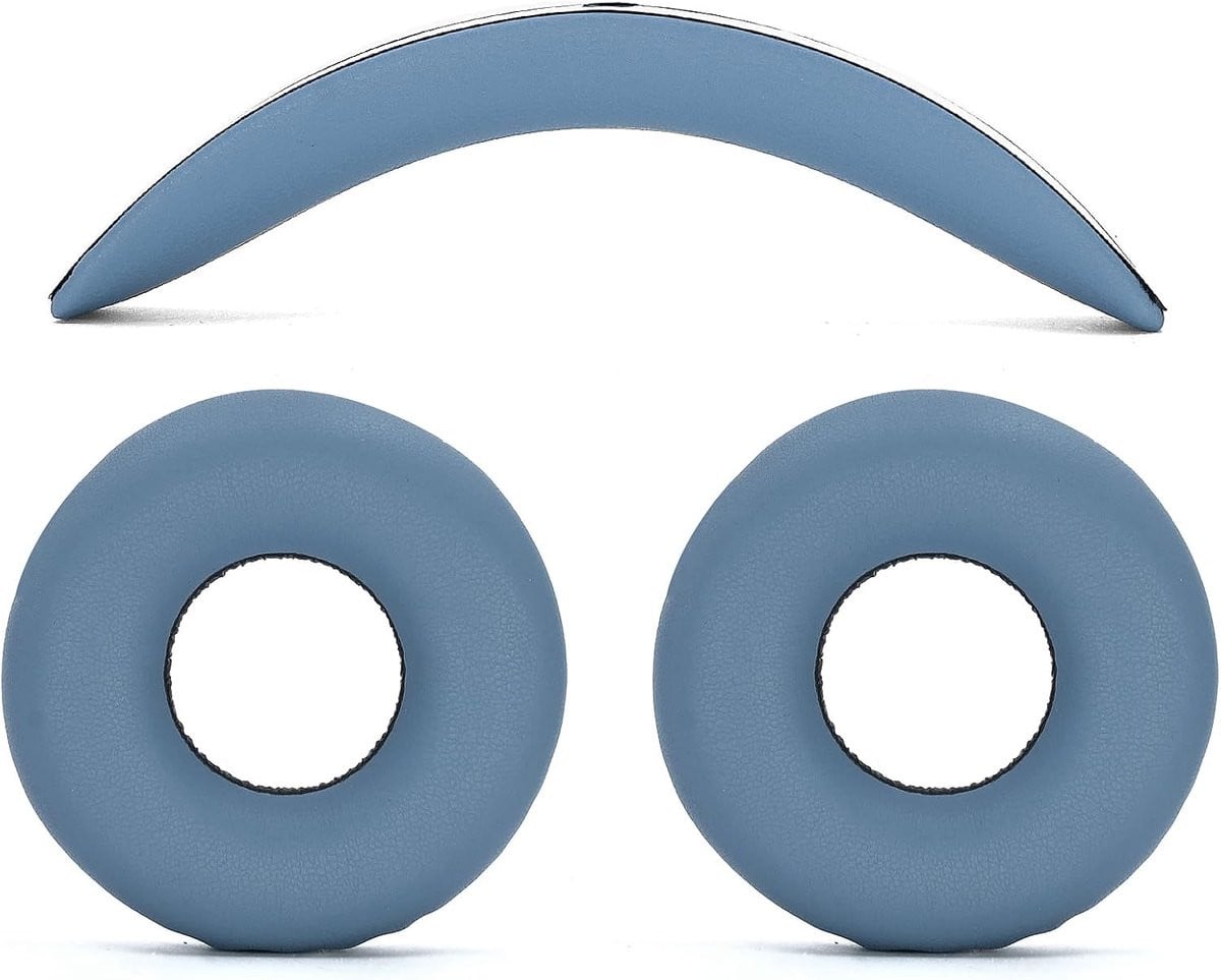 Blauwe vervangende oorkussens en hoofdband compatibel met Sony WH-CH520 draadloze hoofdtelefoon