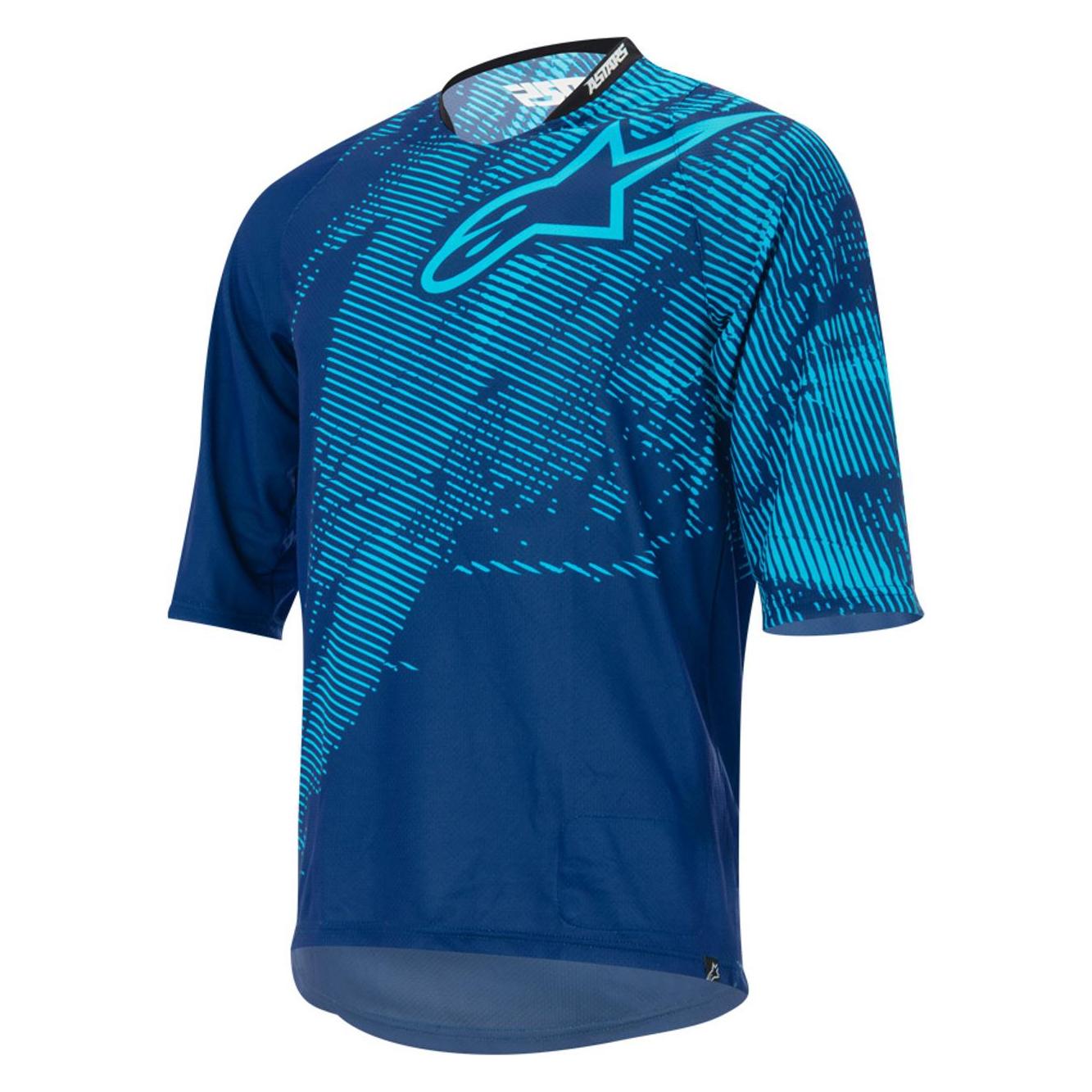 Alpinestars Manual 3/4 Sleeve Jersey 's bl depth/electric bl (S) (6845872)