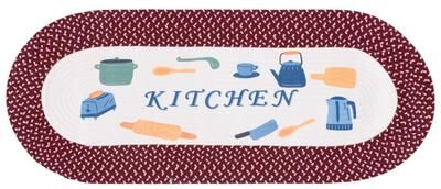 SAFAVIEH Handmade Braided Posters Gulten Machine Washable Rug