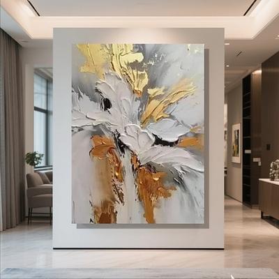 handgefertigtes 3D-Ölgemälde, reichhaltige Textur, Pinselstriche, lebendige Farbpalette, moderne Wohnkultur, Wohnzimmer-Wandkunst, künstlerische Handwerkskunst, einzigartiges Design, luxuriöser