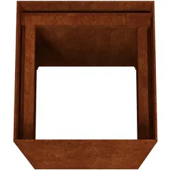 vidaXL, Hochbeet, Pflanzkübel 40x40x80 cm Cortenstahl, Farbe: Rostig