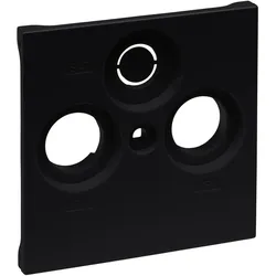 Legrand 765356 SEANO Abdeckung TV-R-SAT für Fremdfabrikate, Farbausführung: Schwarz lackiert