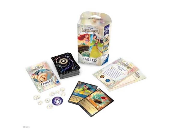 Ravensburger Disney Lorcana TCG: Sagenhaftes Einzelspieler-Deck – Bernstein & Saphir Fesselndes Gameplay über 200 Original-Disney-Kunstwerke ideal für Kinder ab 8 Jahren