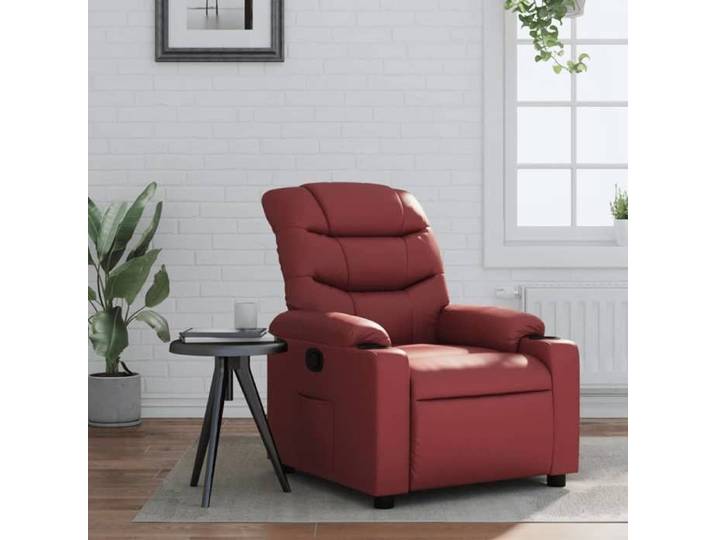 Bon marché - Single fauteuil 110 kg par siège/confort Fauteuil design inclinable Rouge bordeaux Similicuir plds991853