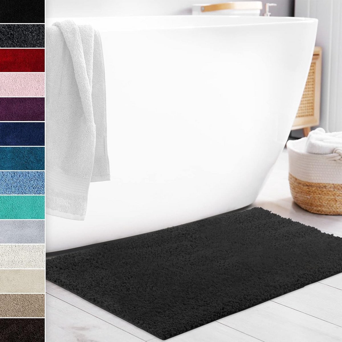 Fluffy Antislip Badmat - Sneldrogend
