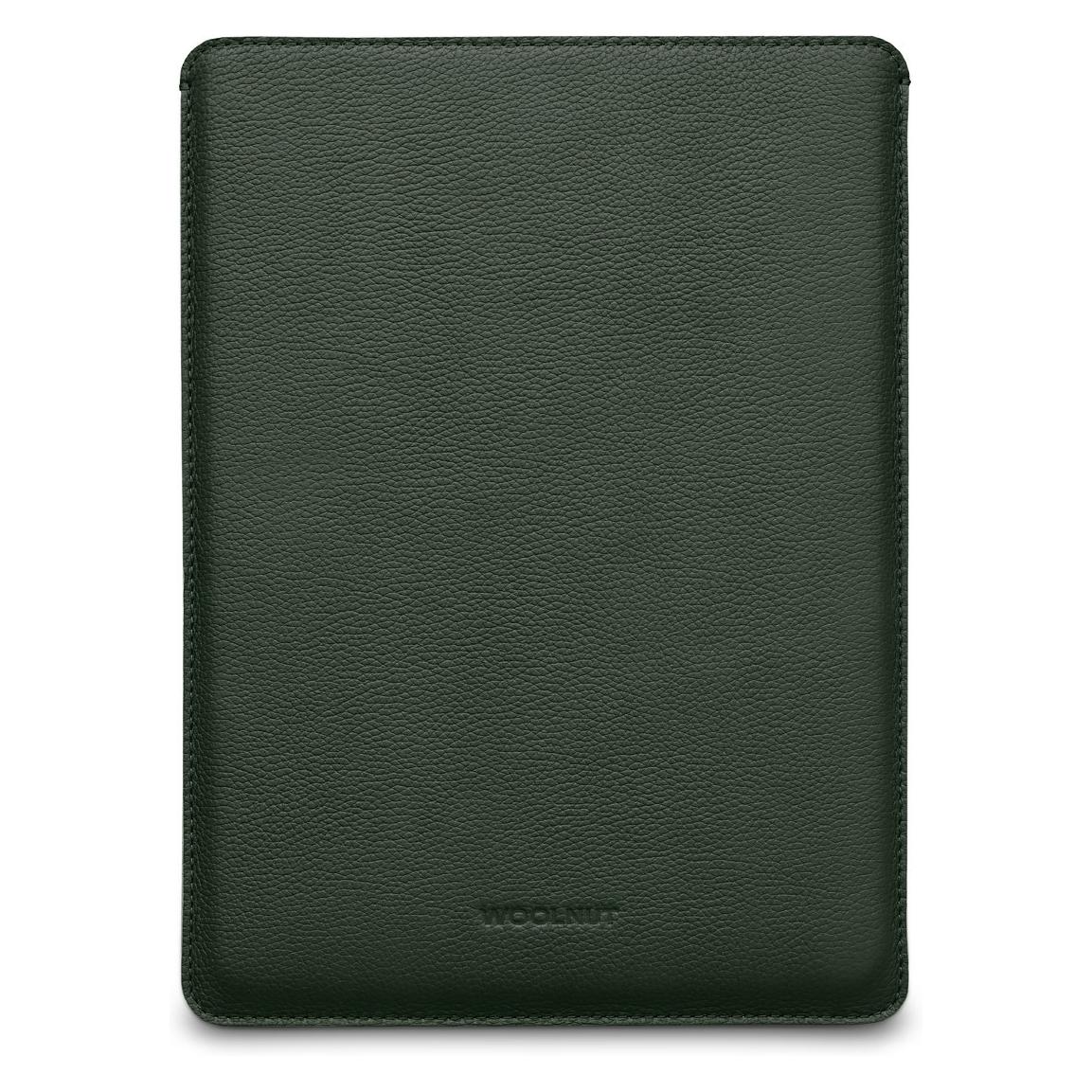 Woolnut Leather Sleeve -suojatasku 13" MacBook Pro & Air, vihreä (13", Apple) (WNUT-MBP13-S-546-GN)