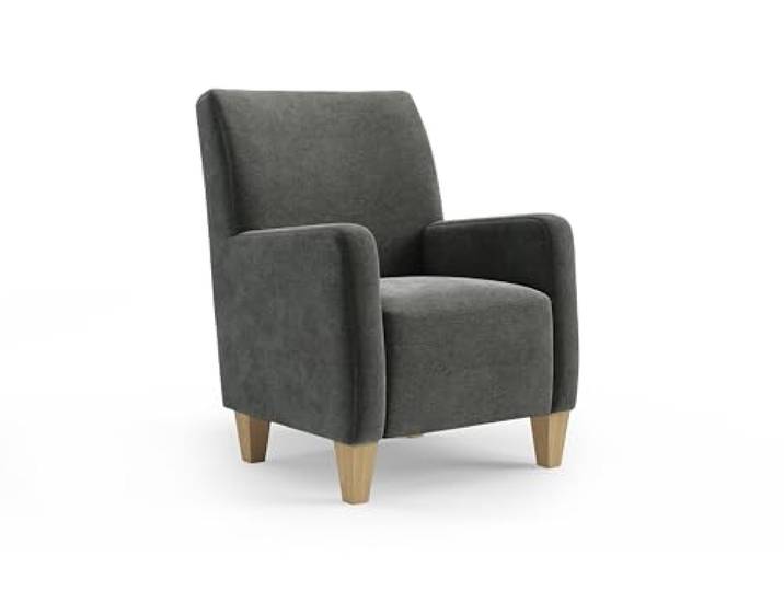 Cavadore Sessel Vida / Polstersessel im trendigen Design / 74 x 93 x 81 / Mikrofaser, Grauoliv