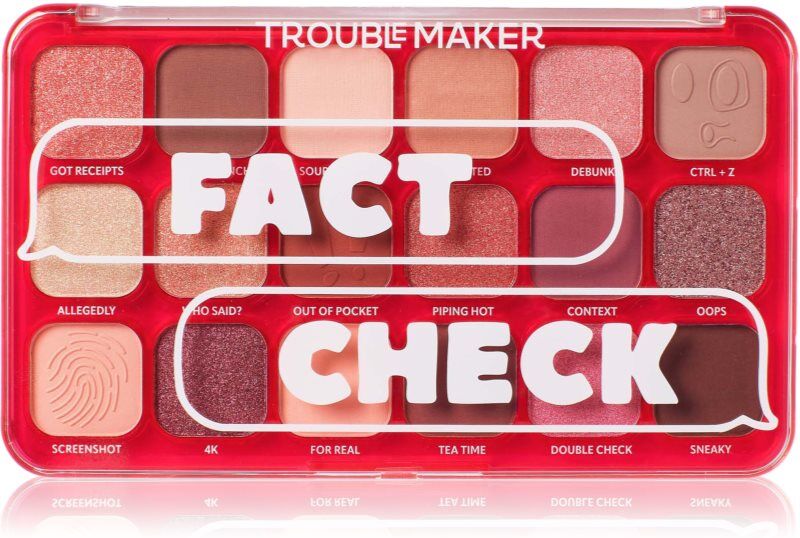 Trouble Maker Big Trouble eyeshadow palette shade Fact Check 27 g