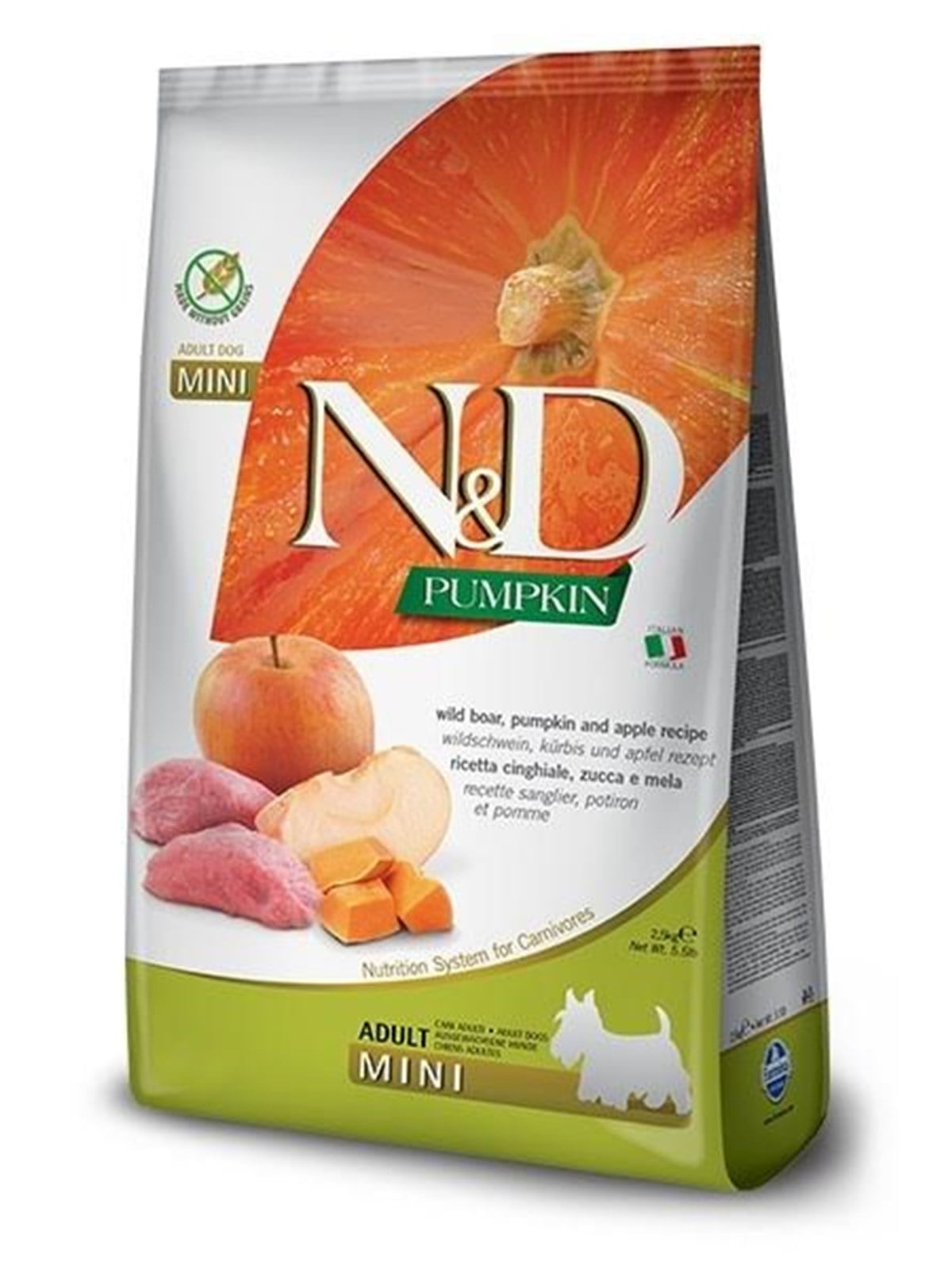 Farmina Tierfutter WILDschwein UND APFEL ADULT MINI 2,5kg