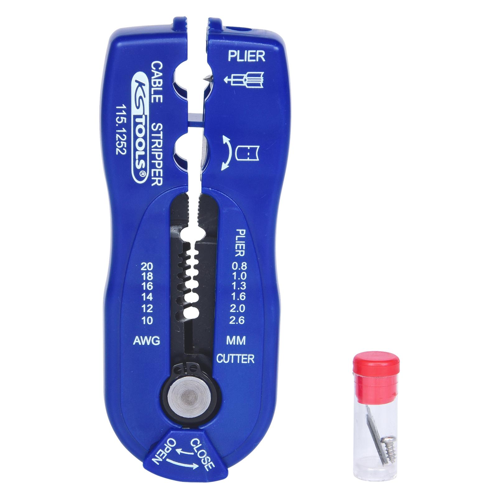 KS Tools Multifunktions-Abisolierwerkzeug, 0,8-2,6mm (117 mm) (115.1252)