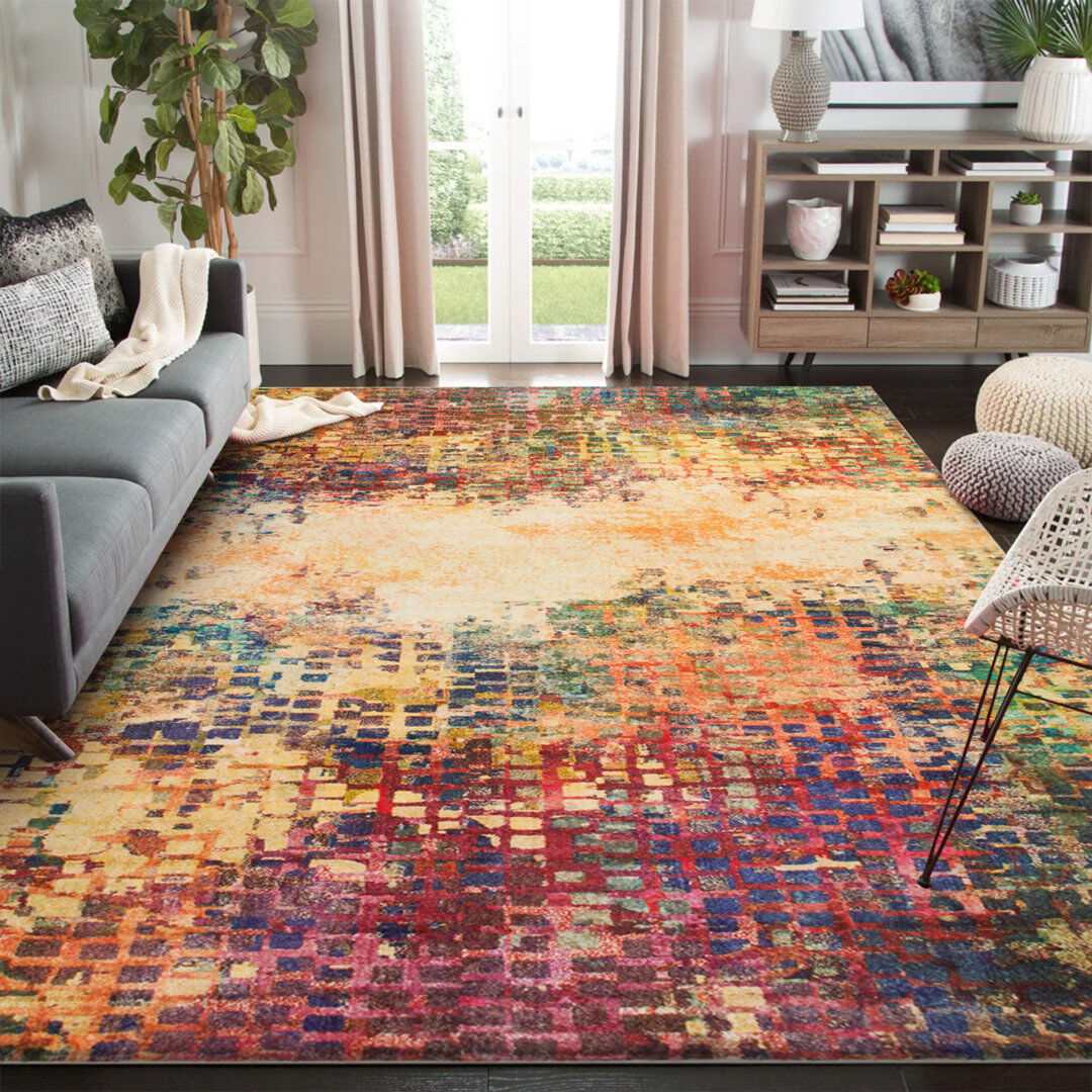 Borough Wharf Czerska Oriental Indoor / Outdoor Area Rug VIBRANT Rectangle 160 x 230cm
