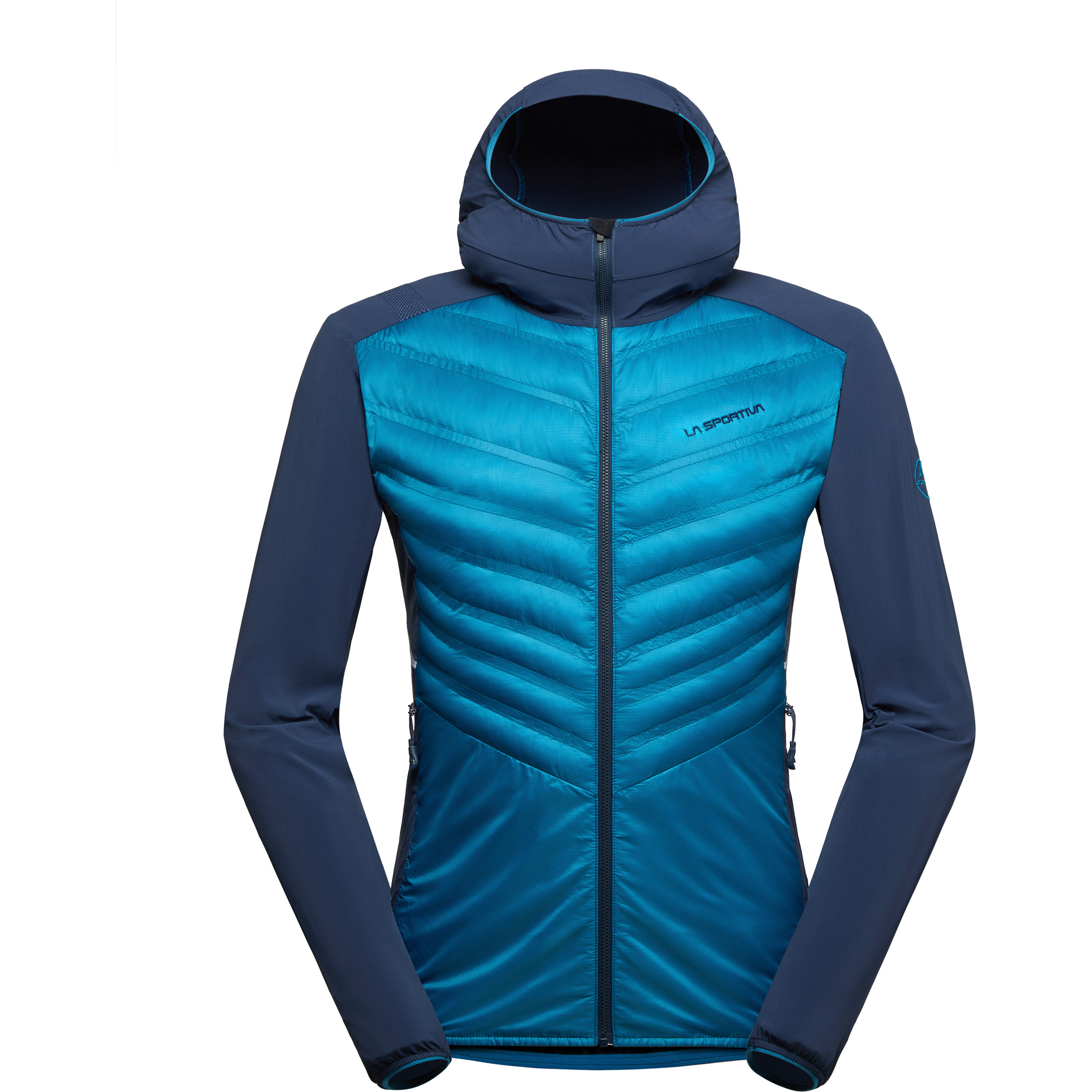 La Sportiva Koro Herren Kunstfaserjacke blau Größe XL Trekking Klein verpackbar Pertex | Primaloft