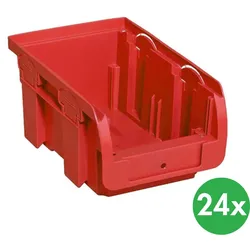 Sichtlagerkästen COMPACT, 102 x 160 x 75 mm, rot