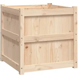 Helloshop26 - Hochbeet für Pflanzen Blumen Terrasse oder Garten 60 x 60 x 60 cm massives Kiefernholz braun 02_0038558