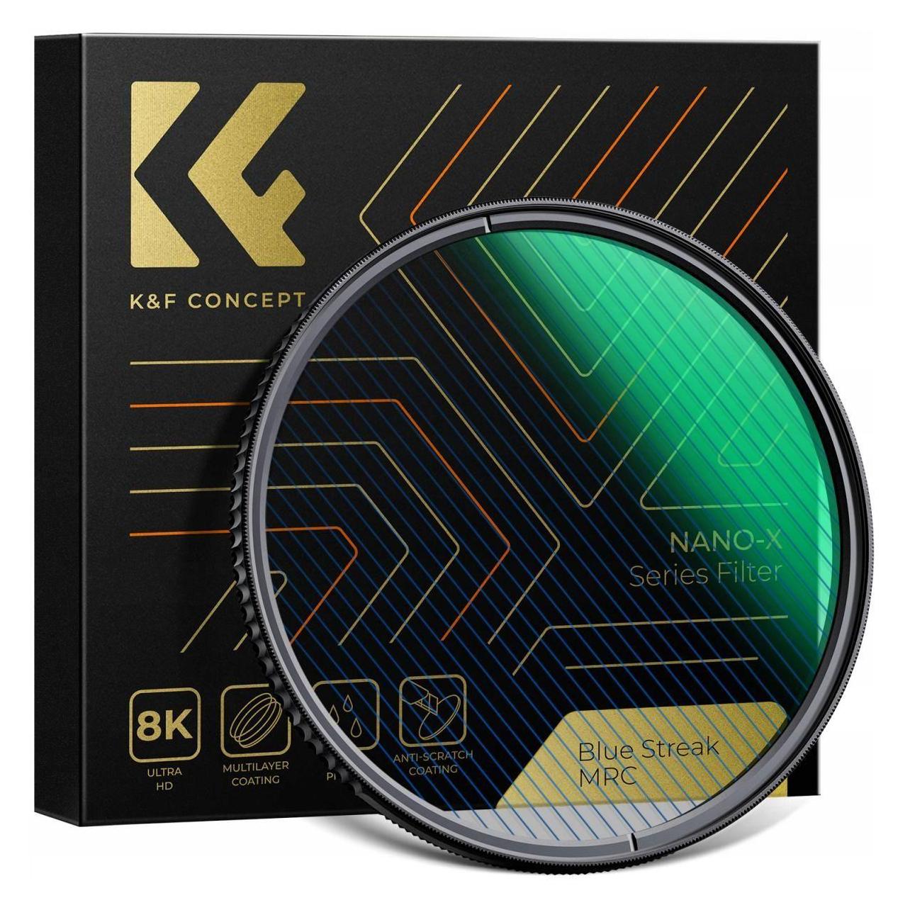 K&F Concept Filtr Kf Filtr Blue Streak Anamorficzny K&f Nano-x Mrc 49mm / Kf01.2094 (49 mm) (37662053)
