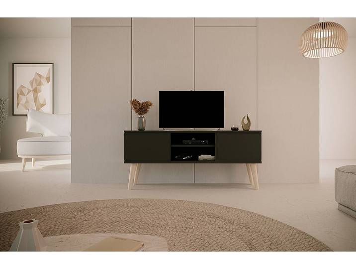 Meuble TV Babydreams 120 x 35cm Noir/Noir