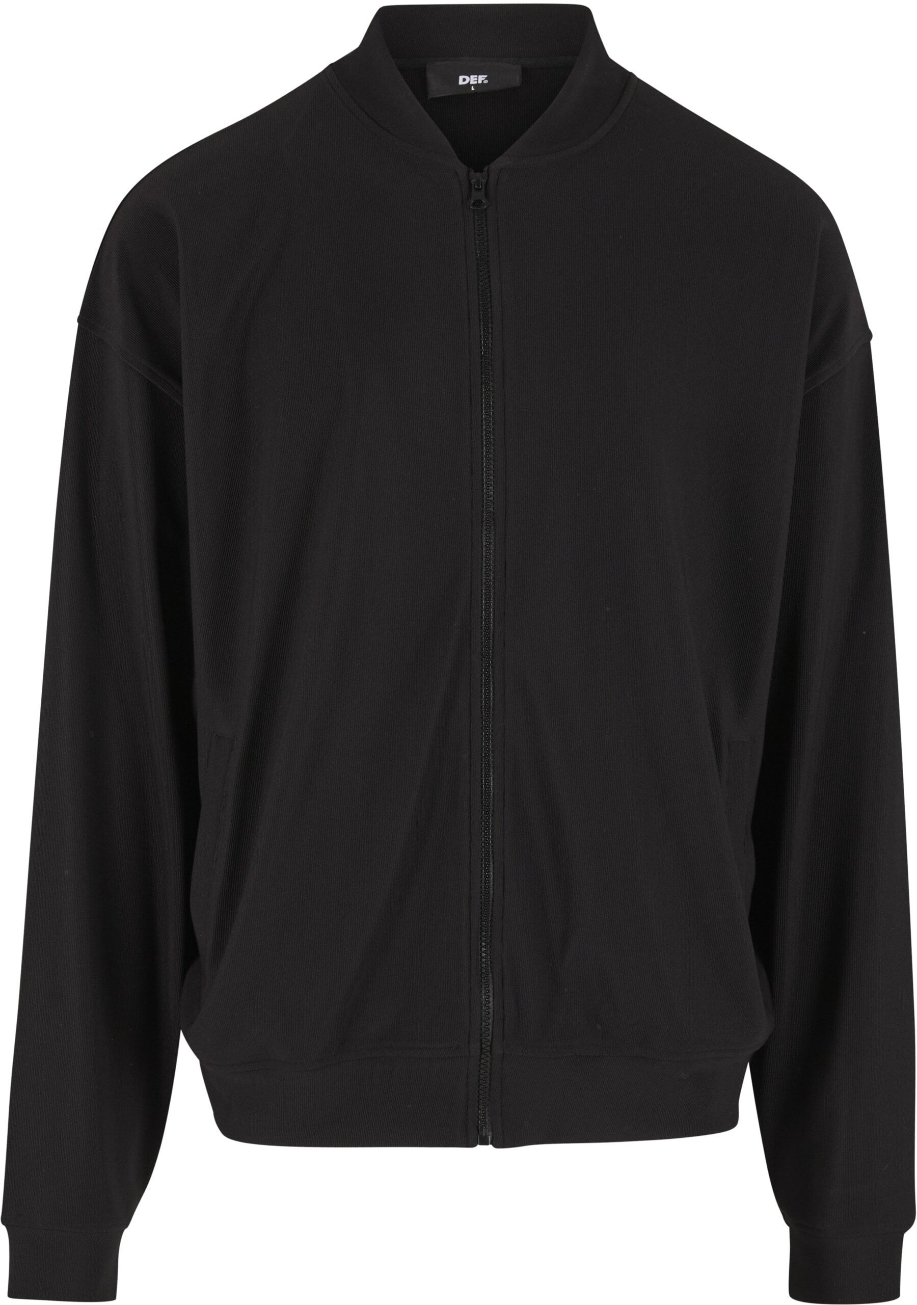 Langmantel DEF "DEF DEF Milan Jacket", Herren, Gr. XXL, schwarz, 94% Polyester, 6% Elasthan, Mäntel