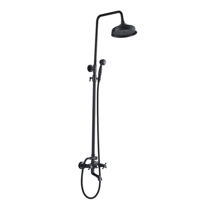 LAUFERI EUNEMIA schwarzer Wand-Brausemischer