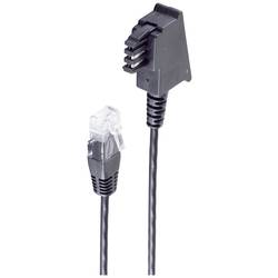 SHIVERPEAKS TAE-F Stecker auf RJ45 Stecker, VDSL Routerkabel, schwarz, 10,0m BS12-09075