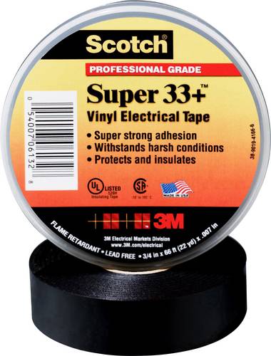 Scotch SUPER33+-19X33 Isolierband Scotch Schwarz (L x B) 33m x 19mm 1St.