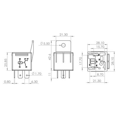 BOSCH Relais, Arbeitsstrom 0986ah0250 für HYUNDAI TOYOTA