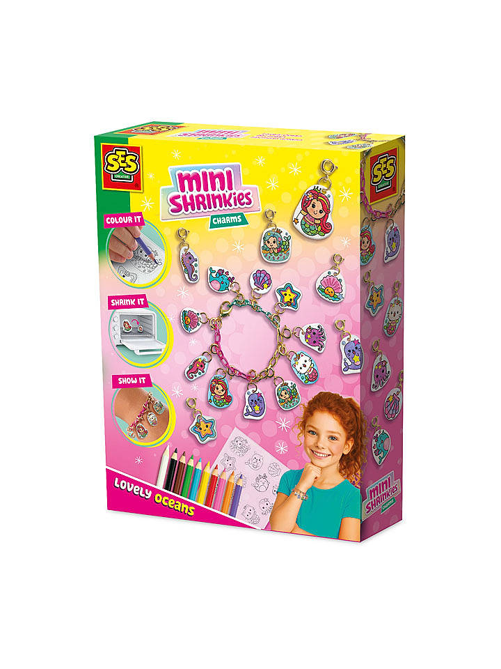 SES Bastelset "Mini Shrinkies - Charms Lovely Ocean" - ab 5 Jahren - onesize