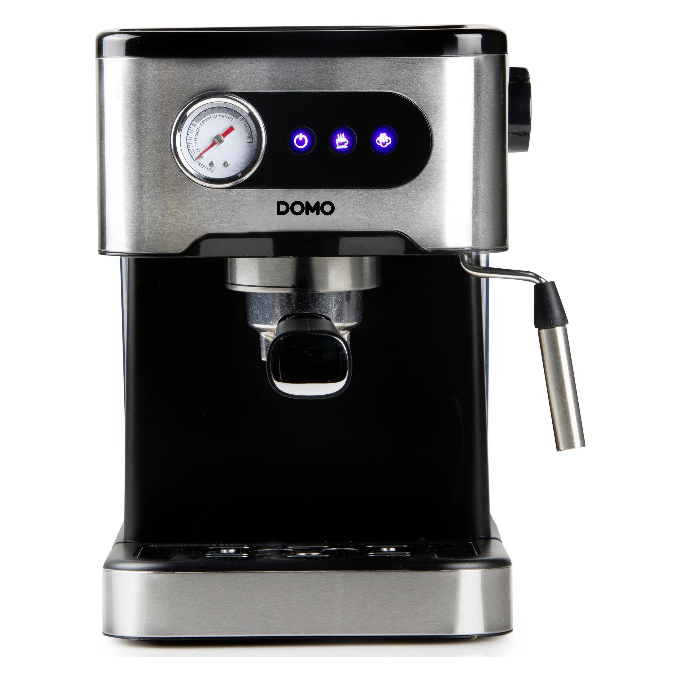 Domo DO 1138 K Espressomaschine mit Manometer 20bar ed (DO 1138 K)