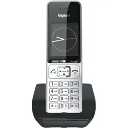 Gigaset Comfort 500, Telefon, Schwarz, Silber