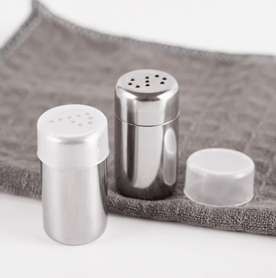 Uplift Curations 2pcs Stainless Steel Mini Spice Jars Portable Salt And Pepper Shakers 2pcs Set
