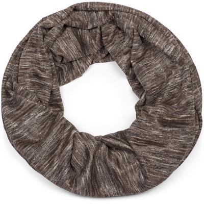 Loop STYLEBREAKER "Loop Schal mit Glitzerfaden und kleinen Pailletten", Damen, braun (braun meliert), Obermaterial: 50% Viskose CV. 50% Polyester PES., Modisch, Modetücher Loop