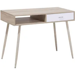SCHREIBTISCH heller Holzfarbton 100/48/76 cm Deora