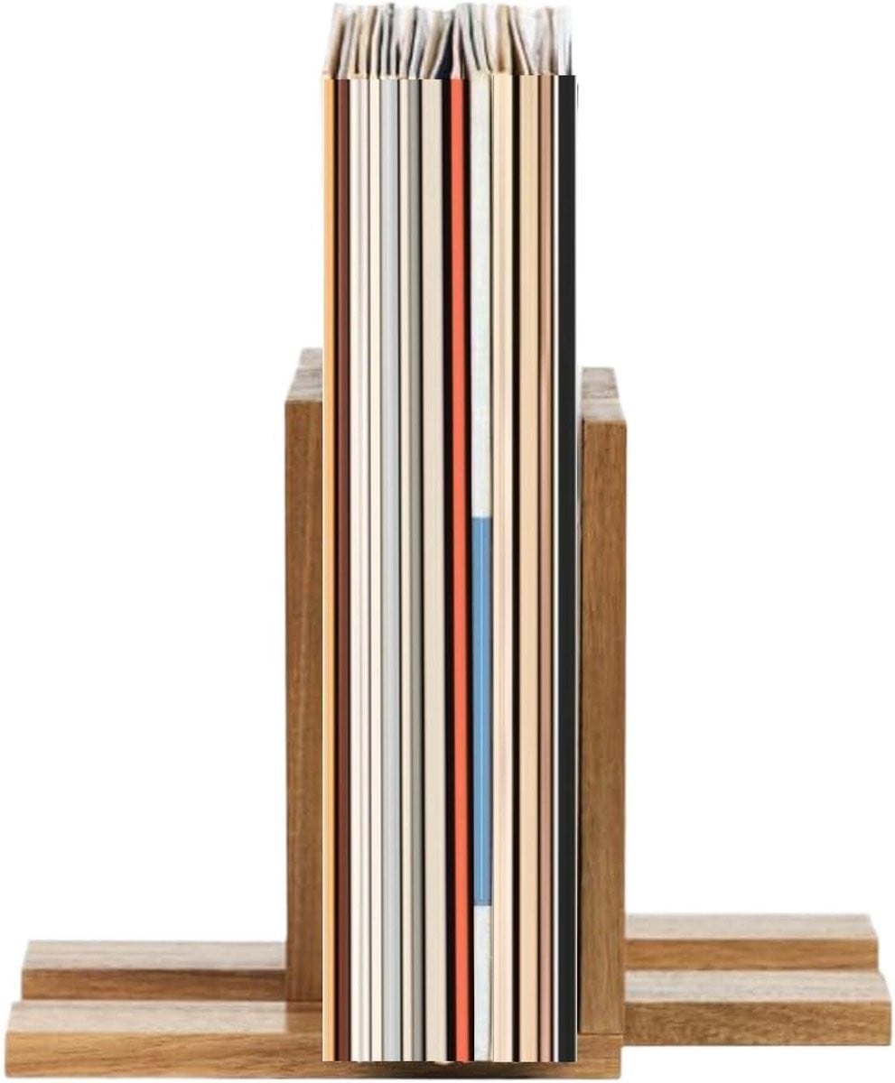 Verstelbaar houten platenrek voor tot 60 albums