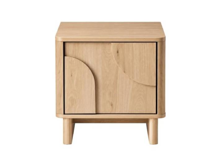 Calicosy Nachttisch, 1 Tür, mit abgerundeten Formen, Eichendekor, Länge 48 cm, Octave