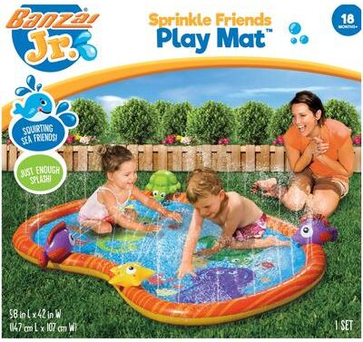 Banzai Jr. Sprinkle Friends Outdoor Water Play Mat
