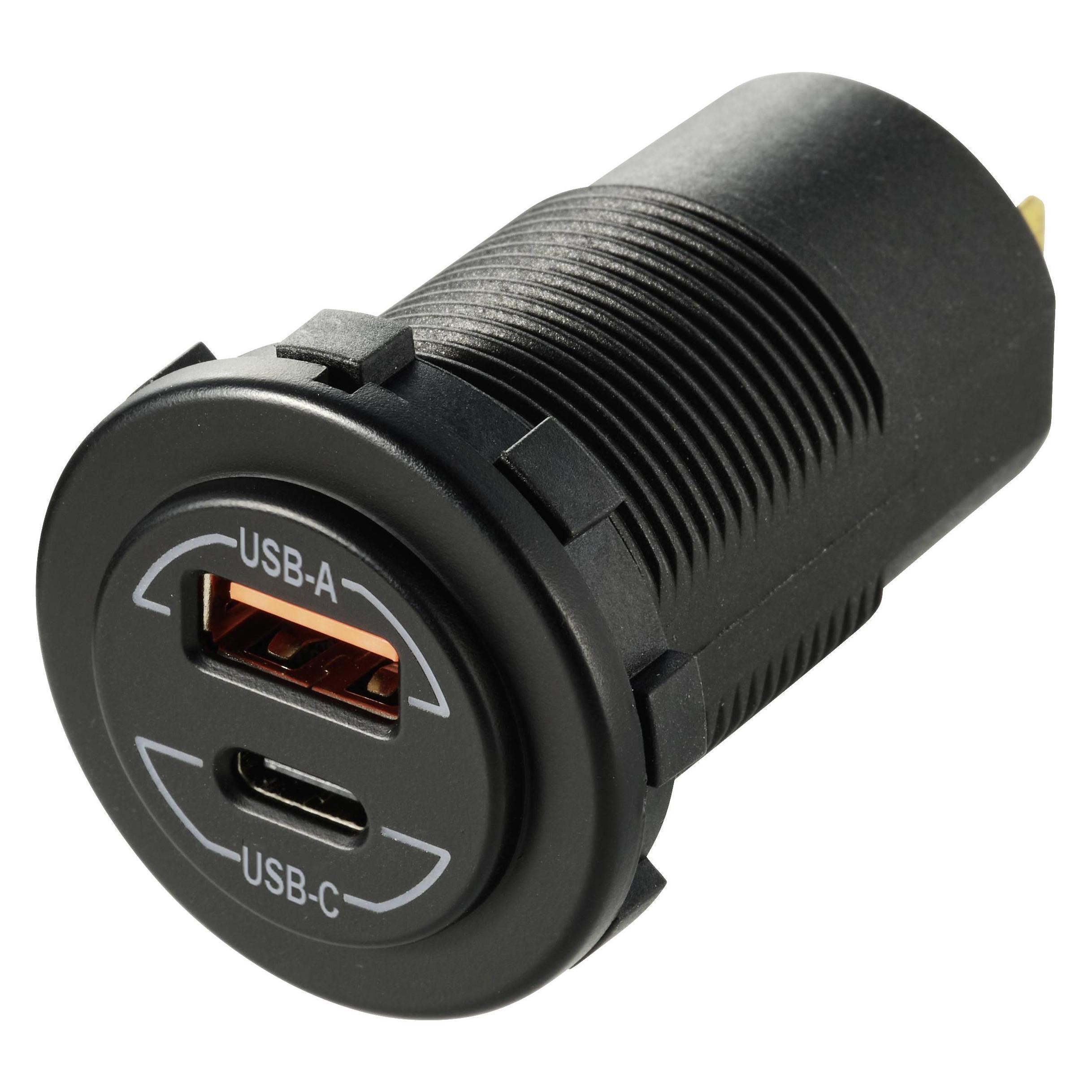 Voltcraft Power-Delivery USB-Einbausteckdose Kfz 60W (VC-14336670)
