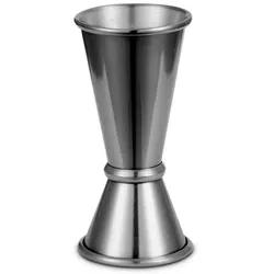 Stalgast Jigger, Japanischer Stil, doppelseitig, Edelstahl, schwarz, 25/50 ml